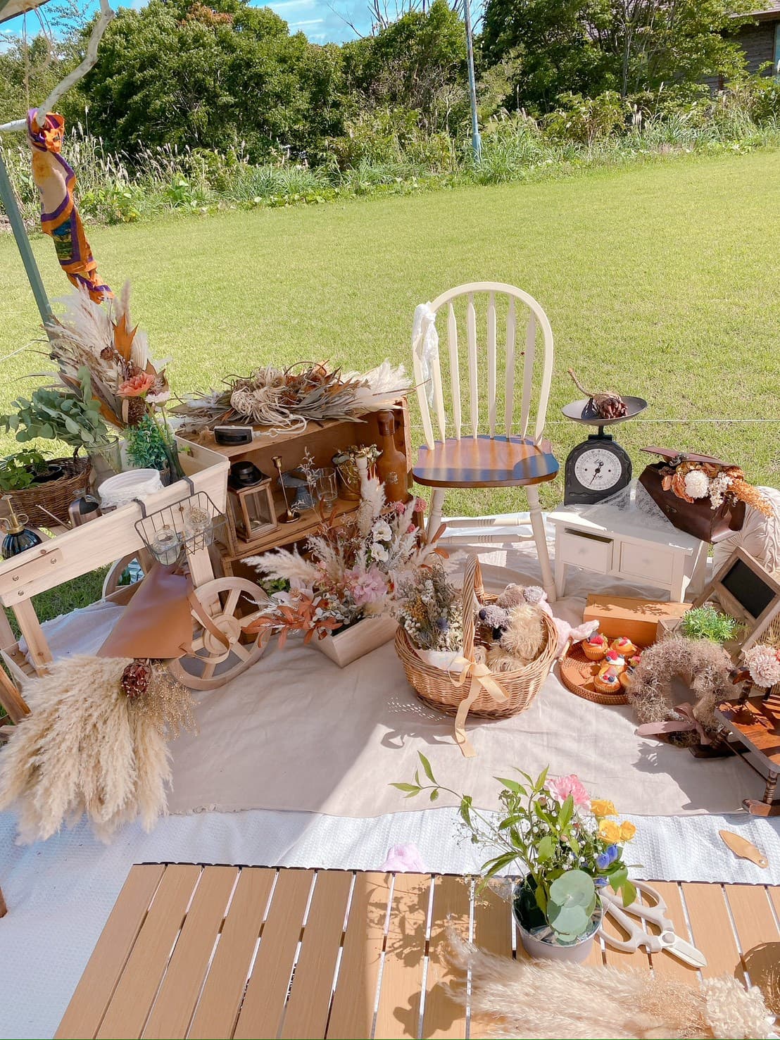 キッズフラワーセラピーの様子